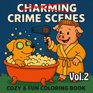 Joking Crime Scenes Coloring Book