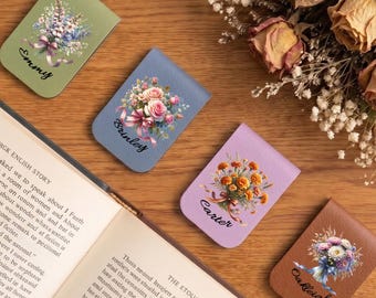 Segnalibro personalizzato per lei, segnalibro in pelle per la migliore amica, regalo personalizzato per insegnante, regalo per la migliore amica, regalo per lettrice, regalo di laurea