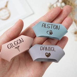 Spersonalizowana zawieszka na stetoskop, prezent z okazji uznania dla pielęgniarki, spersonalizowana skórzana zawieszka na stetoskop, prezent z okazji Tygodnia Pielęgniarek, prezent dla pielęgniarki, akcesoria dla pielęgniarek