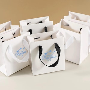 Custom Jewelry Packaging Bags, Personalized mini Shopping Bag, Custom Paper Bag with Logo, Custom gift bags,Tote bags, thank you wedding bag