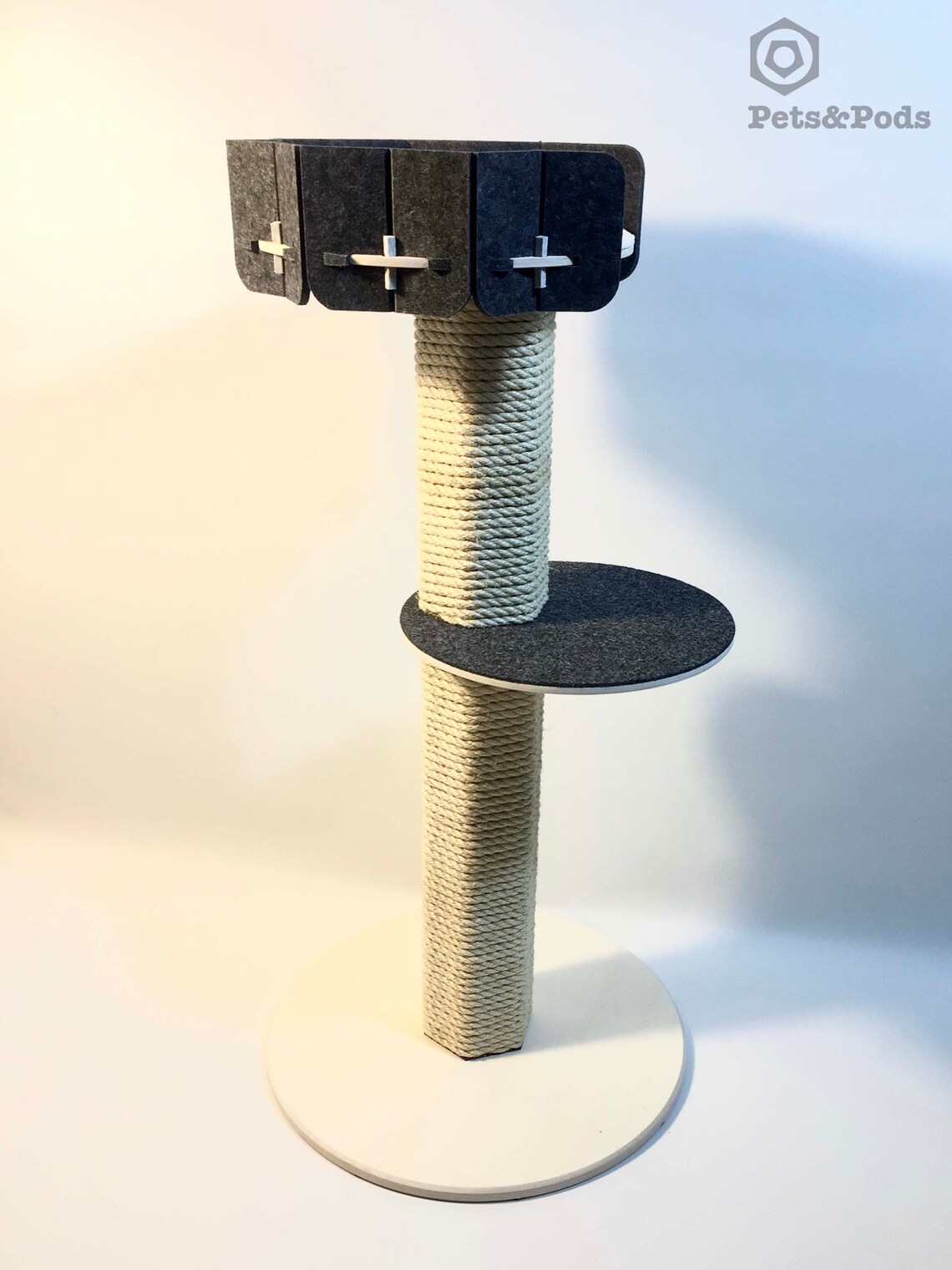 Cool cat tower UK Cat Tree Modern Cat play furniture Modern Etsy