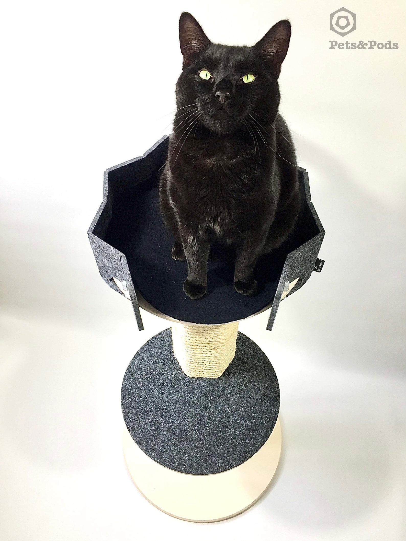 Cool cat tower UK Cat Tree Modern Cat play furniture Modern Etsy