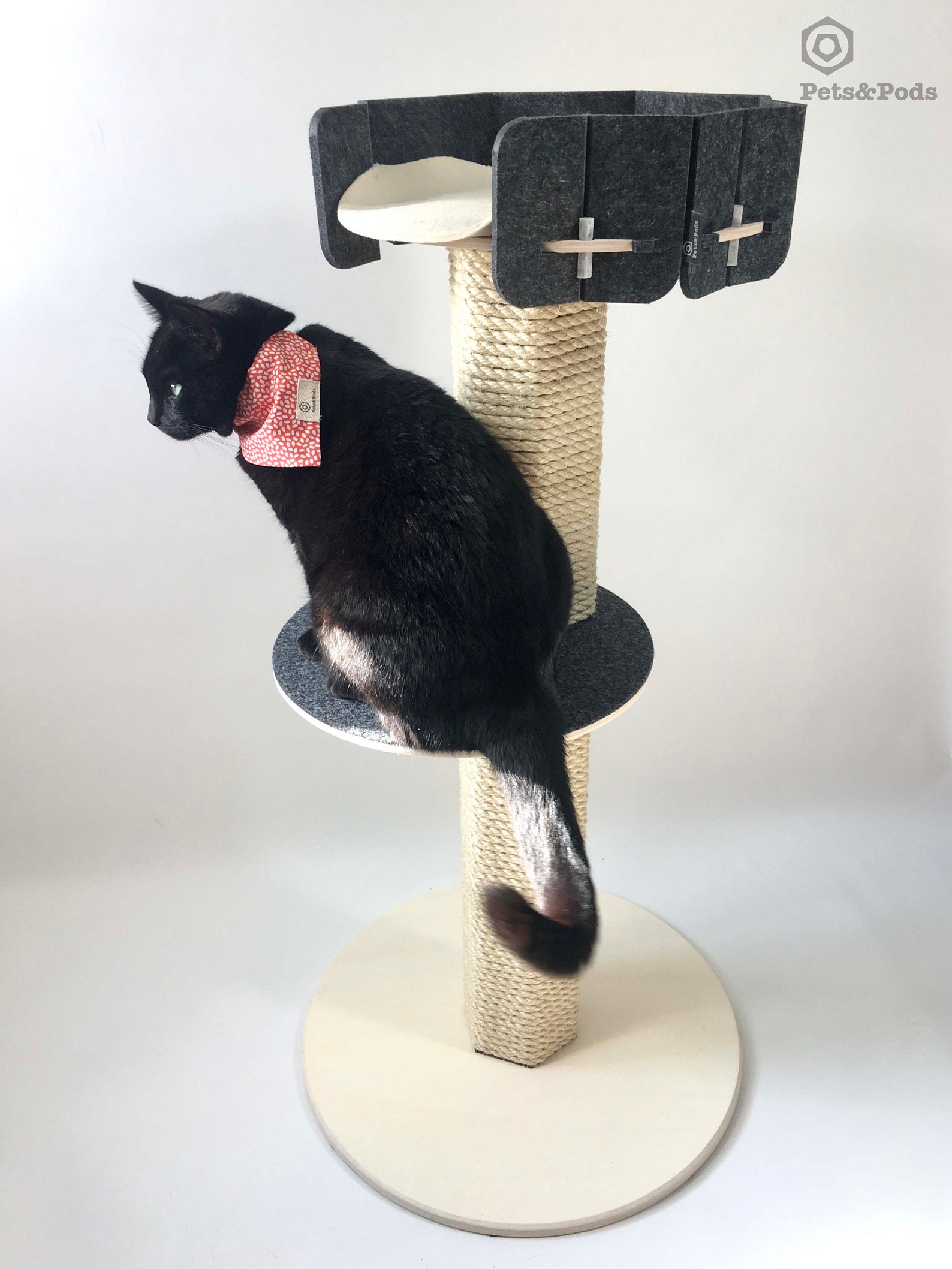Cool cat tower UK Cat Tree Modern Cat play furniture Modern Etsy