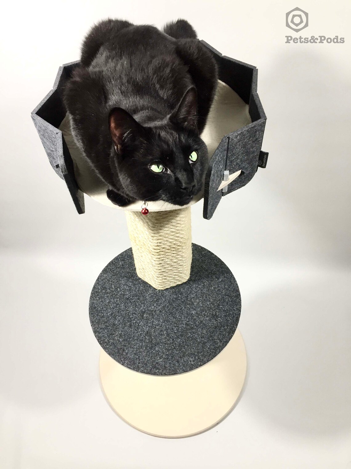 Cool cat tower UK Cat Tree Modern Cat play furniture Modern Etsy