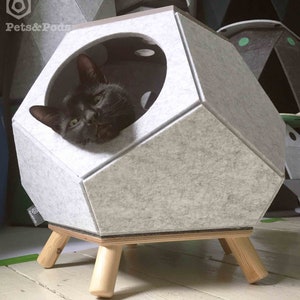 Cool cat cube Designer cat house Modern pet Cat houses Dog houses Modern cat design Cool cat shop Cool dog shop Cool pet shop Cat lovers image 6