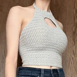 Cut Out Crochet Halter Top Pattern