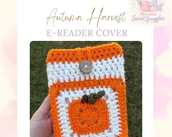 Granny Pumpkin E-Reader Cover Crochet Pattern