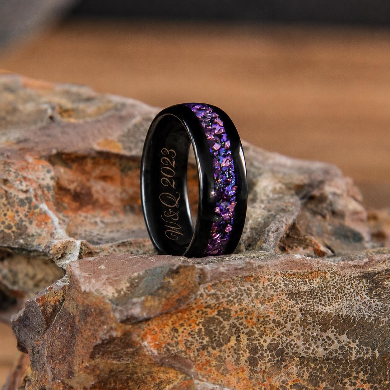 Purple stone ring - Etsy 日本