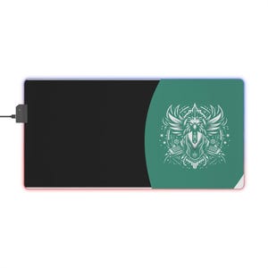 Large LED Gaming Mouse Pad, RGB Light Up Mousepad, Computer Desk Decor, Gaming Accessories, Extended Mouse Mat