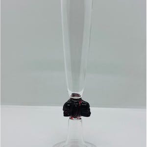 Red skull champagne flute
