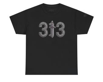 Karbala Threads Schwarz 313 Unisex T-Shirt aus schwerer Baumwolle, Shia Islam Design, Karbala, Muharram, Ya Hussain, Shia Muslim