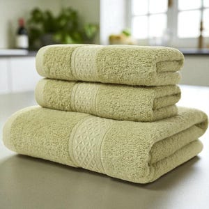 Quick-Dry 100% Cotton Bath and Hand Towel Set: Ultra Absorbent, Machine Washable