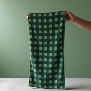 Green Combed Cotton Bath Towel Set: Soft, Absorbent, Eco-Friendly