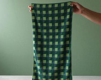 Green Combed Cotton Bath Towel Set: Soft, Absorbent, Eco-Friendly