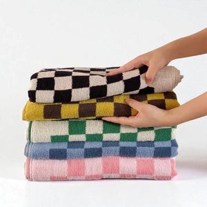 Buffalo Plaid Handduk: Absorberande Retro Checkerboard Resehandduk
