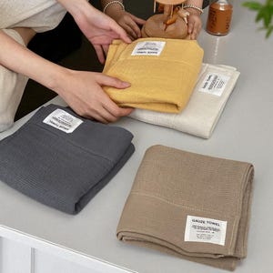 Wrinkled Gauze Towel Set: Soft, Breathable & Quick Dry
