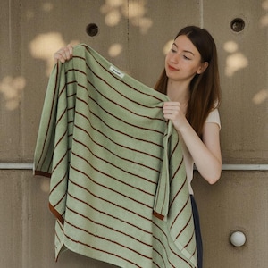 Striped Combed Cotton Towel Set: Absorbent Bath & Face Towels