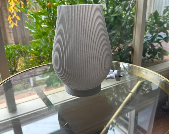 Lamp/table top-Bedside -desk  Grey  colour/ cord and Plug type /E27 socket