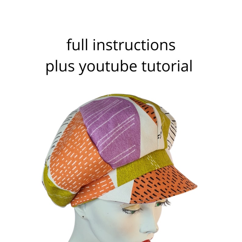 PDF Hat Sewing Pattern Baker Boy Bakerboy Newsboy Classic | Etsy UK