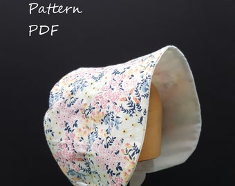 PDF Childs hat pattern & tutorial, classic poke bonnet Prairie style. Kids sunhat, pattern,instructions, YouTube . updated multi size