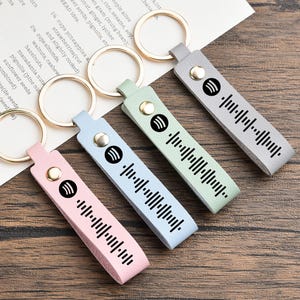 Personalized Scannable Spotify Code Keyring,Gift for Her, Birthday Gifts,Scannable Music Code Keyring,Music Lover Gift,Gift for Music Lover