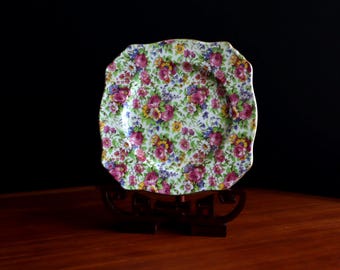 Royal Winton Assiette à Déjeuner Summertime Chintz, Art Déco