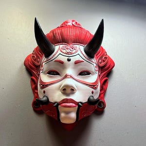Hannya Mask - Cyberpunk Oni Mask- Samurai Mask