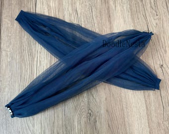 Tirantes de tul azul marino, tirantes extraíbles, accesorios de vestir, soporte personalizado