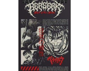 Berserk Anime Poster: Manga Wall Art, Japanese Culture Gift
