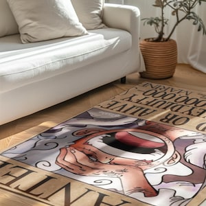 Monkey D. Luffy Rug: Anime Cosplay Home Decor