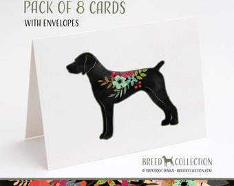 German Shorthaired Pointer - 8-Pack - Free Shipping - Boho Floral