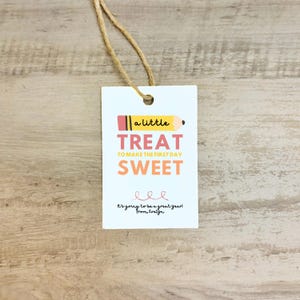 First Day of School Gift Tag, Back to School Editable Printable Gift Tags, Personalized Treat Favor Tags Template for Kids Friends Teachers