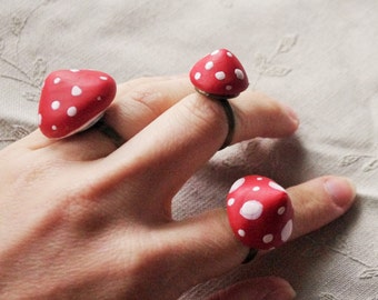 Amanita Mushroom Ring