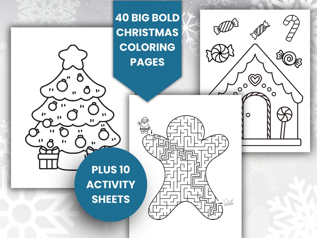 Christmas Coloring Pages for Kids | Holiday Activity Sheets | Printable ...