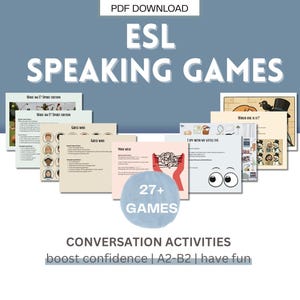 Boost your students’ speaking confidence – with fun! ESL games for student with a A2 to B2 level in English
