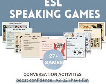 Boost your students’ speaking confidence – with fun! ESL games for student with a A2 to B2 level in English