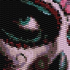 Dios de Los Muertos New Revised Peyote Bracelet Beading Pattern for Advanced Beader&#39;s Pattern