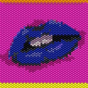 Lips Peyote Beading Pattern for advanced beaders image 2