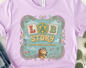 Lab Week 2026 Lab Story Shirt, Slinky Dog Inspired Science Tee, Medical Lab Tech Shirt, Phlebotomist Lab Team Top JCTE13