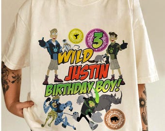 Personalized Wild Kratts Birthday Custom Kid Shirt, Wild Personalized shirt for kids, Wild Kratts Birthday Shirt,Birthday Shirt G5QQ09