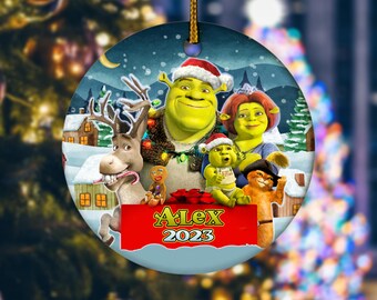 Shrek Ornament, Christmas Ornament, Shrek Christmas Ornament, Christmas Tree Ornament, Ornament Personalized, 2025 Christmas Ornament CYKQ42