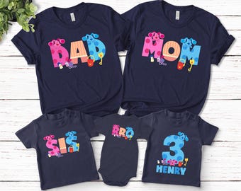 Blues Clues Birthday Shirt, Blue Dog Family Shirt, Blue Dog Family Matching Birthday Shirt,Birthday Boy Shirt, Family Party Shirt BXMT32