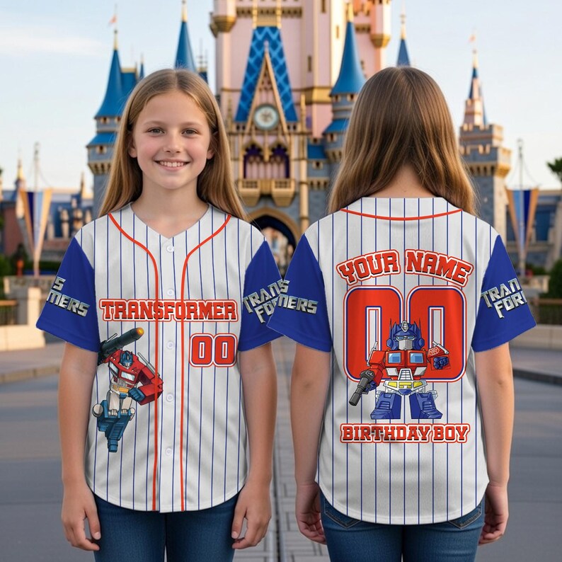 Transformers Ramp Baseball Custom Transformers Baseball Jersey Shirt, Transformers Birthday Party ...