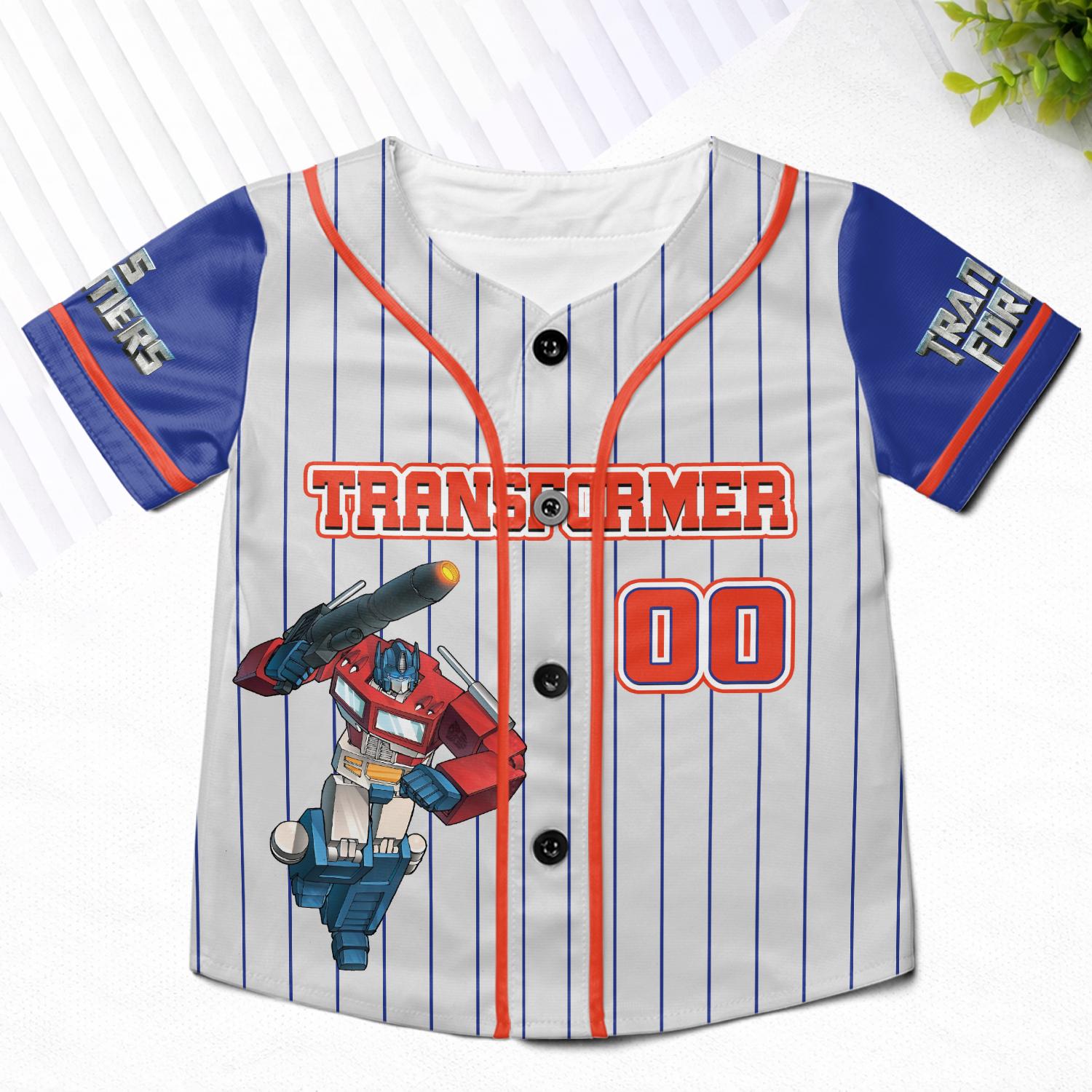 Custom Transformers Baseball Jersey Shirt, Transformers Birthday Party ...