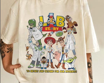Disney Toy Story Lab Week Shirt, Buzz Lightyear Woody Jessie Bo Peep Lab Story 2026, Lab Assistant, Med Lab Clinical Laboratory C2DZ09