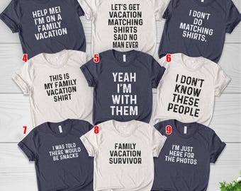 Funny Family Vacation Matching Shirts, Summer Holiday Group Tee, Travel Squad Outfit, Custom Trip Shirt for Family Getaway D3HG17