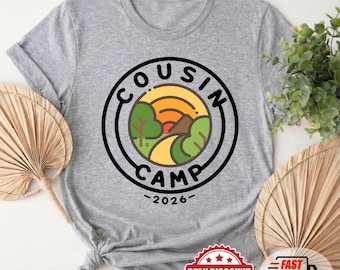 Cousin Camp 2026 Shirt, Cousin Crew 2026, Cousin Camp Shirts, Matching Cousin Shirts, Summer Cousin Shirts, Camp Tees for Family C1NY51