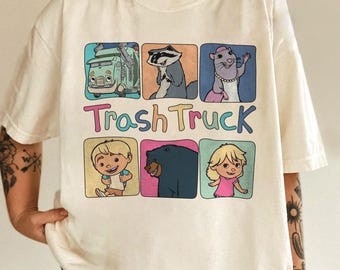 Trash Truck shirt, Trash Truck Family Shirt, Trash Truck Birthday shirt, Trash Truck shirt, Birthday Gift, Trash Truck Characters G6IB14