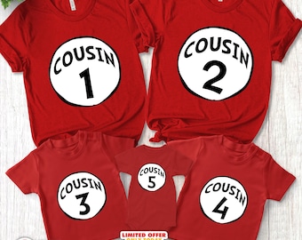 Custom Cousin Crew Shirt, Family Cousin Shirt, Cousin 1 Cousin 2 Cousin 3, Family Shirts, Cousin Shirt, Matching Group Shirt CYNW07