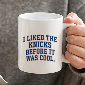 New York Basketball Fan Mug, Inspired Coffee Cup, Funny Sports Gift for Dad, Husband, Him, Men, Basketball Lover Ceramic Mug